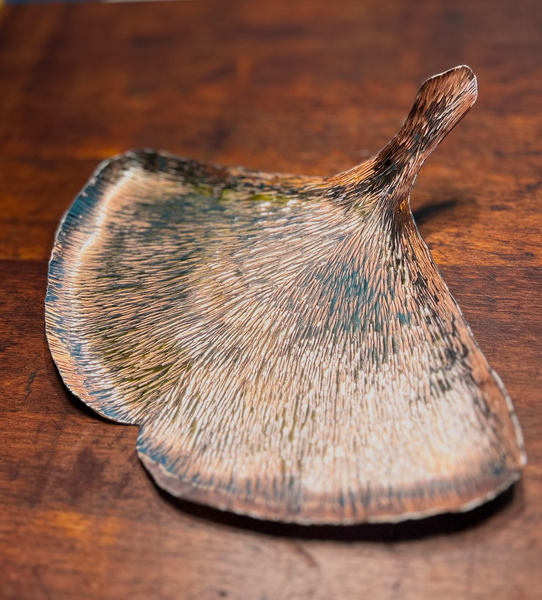 Copper Ginkgo Leaf Tray